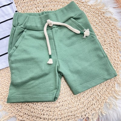 Conj. Camiseta Tiger Club e Bermuda em Moletinho - Branco e Verde